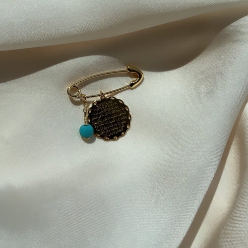 مشبك أنيق اللون ذهبي (P22) .(بروش)