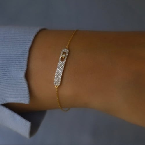 أسورة ميسكا أنيقة باللون الذهبي (B915) .