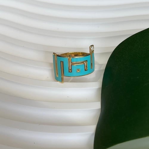 خاتم المينا تصميم بالأسم(R462)