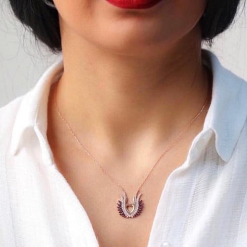 سلسلة أنيقة , اللون روز جولد (N3) .