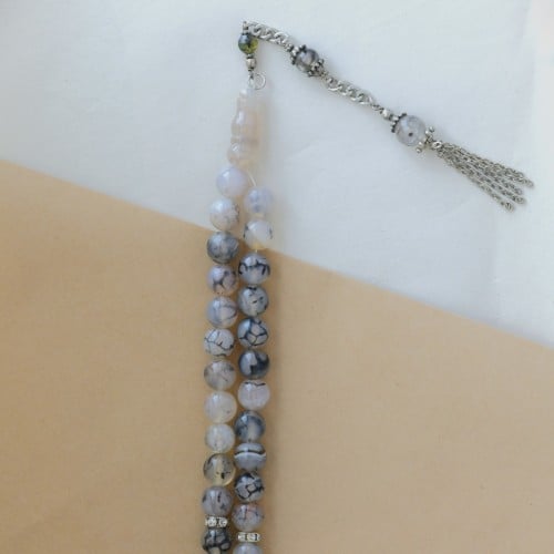 سبحة مصنوعه من حجر العقيق (سبحة17)