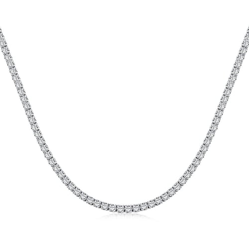 سلسلة تنس أنيقة اللون /فضي . (N926)