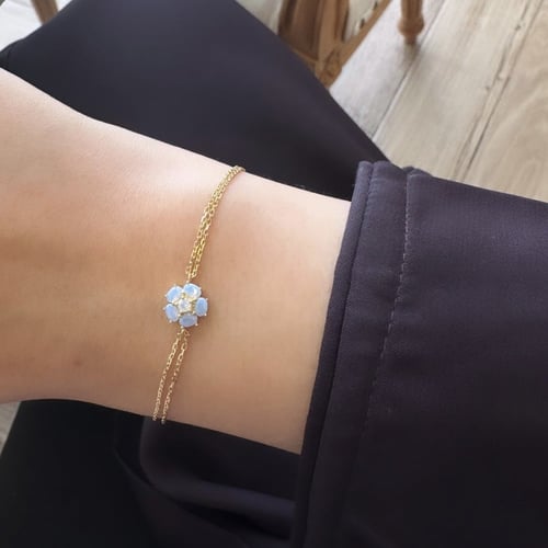 أسورة أنيقة من الفضة الخالص عيار 925 مطلية بالذهب...