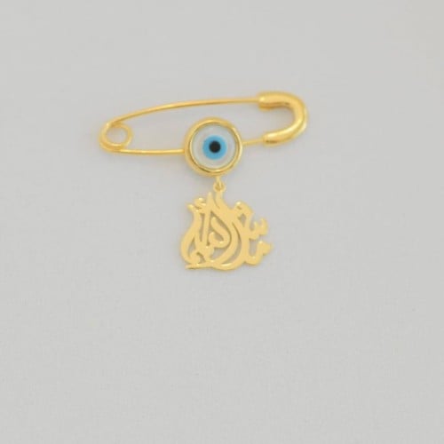 مشبك أنيق اللون ذهبي (P20) .( بروش)