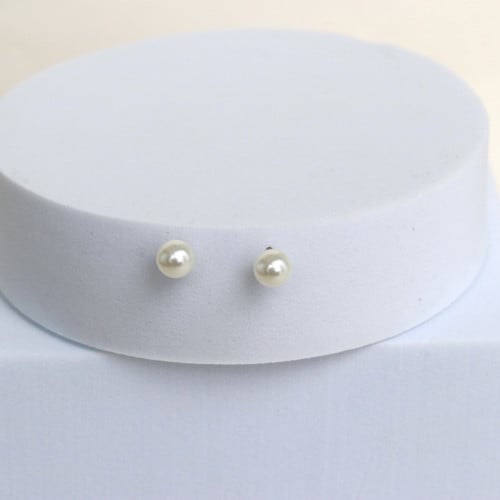 حلق أنيق اللون فضي (E584).