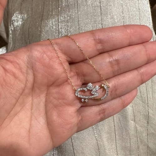 سلسلة أمي الأنيقة باللون الذهبي (N650) .