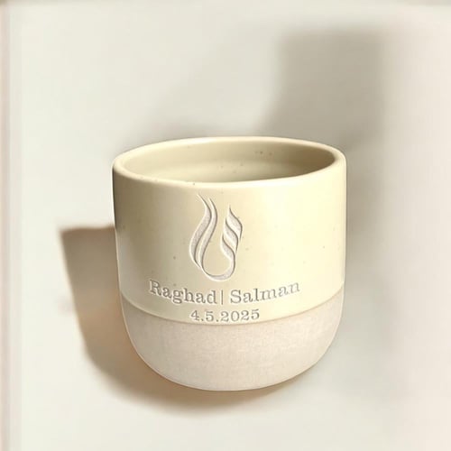 كوبين ليلة العمر ( حرفين / أسمين / تاريخ )(cup246)