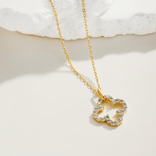 سلسلة الورد الأنيقة اللون / ذهبي . (N973)