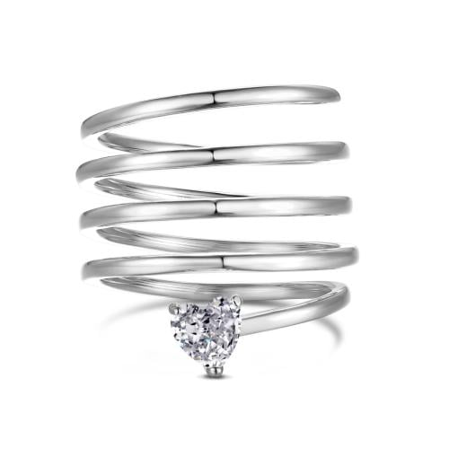 خاتم أنيق باللون / فضي(R459)