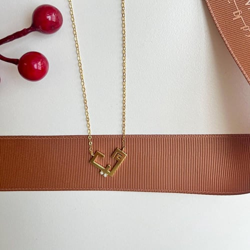 سلسلة فضة عيار 925 مطلية ذهب تصميم خاص بالخط الكوف...