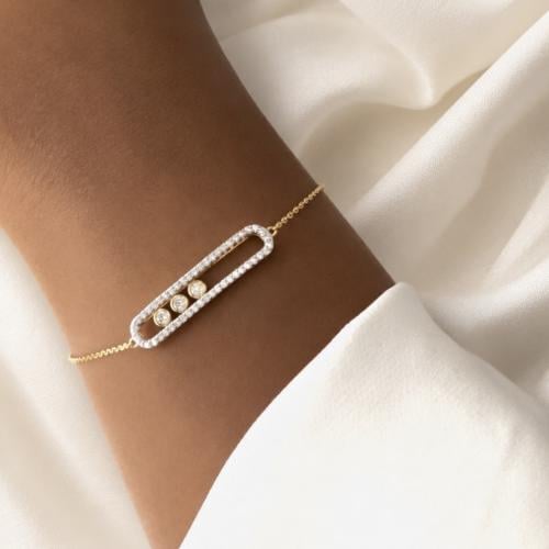 أسورة ميسكا أنيقة باللون الذهبي (B816) .