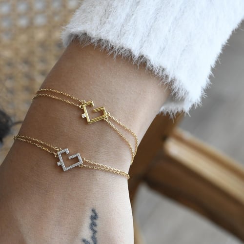 أسورة حب باللون الذهبي (B954).