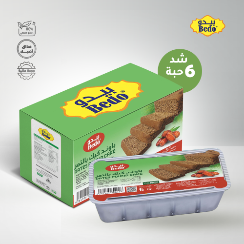 باوند كيك بالتمر 6 حبة * 340 جم