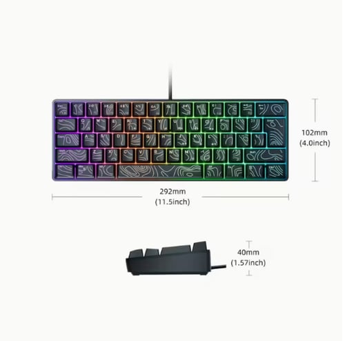 كيبورد قيمنق zh925 سلكي