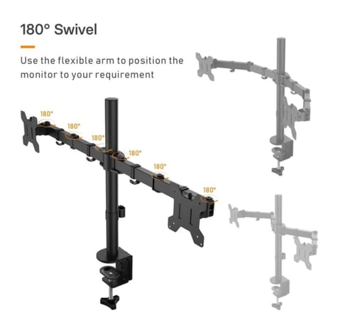 استاند شاشة ثنائي دوران 360 درجة