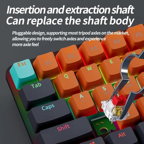 MUCAI MKA610 كيبورد ميكانيكي مفتاح احمر