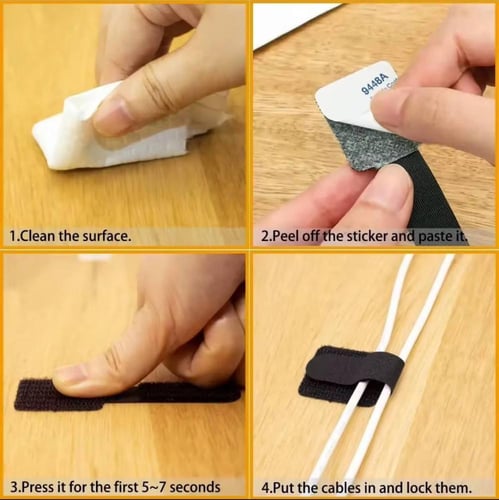 قطعة لاصقه منظمه الكابلات