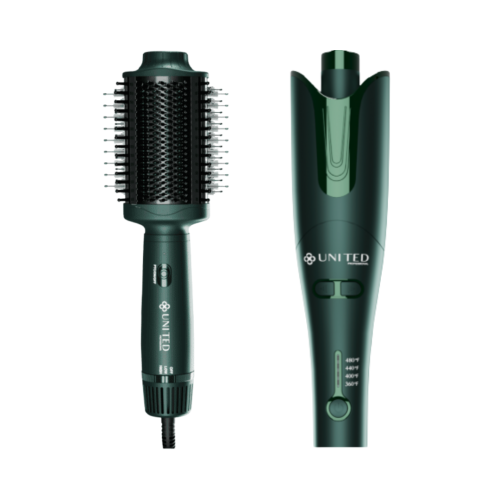 مجموعة الخالات (مصفف ومجفف الشعر 2 في 1 + مكواة تم...