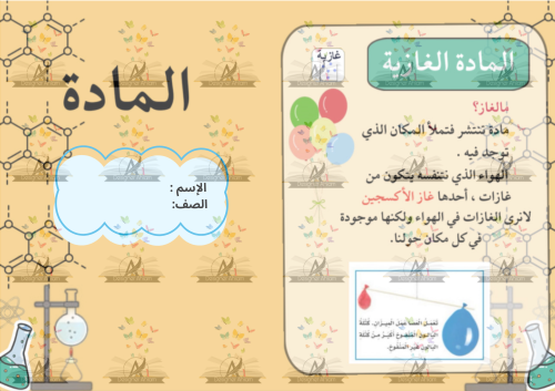 مطوية المادة الصف الثاني ابتدائي
