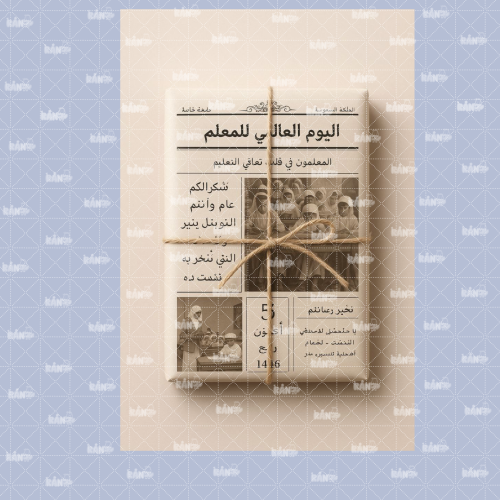 جريدة يوم المعلم جاهزه للطباعة