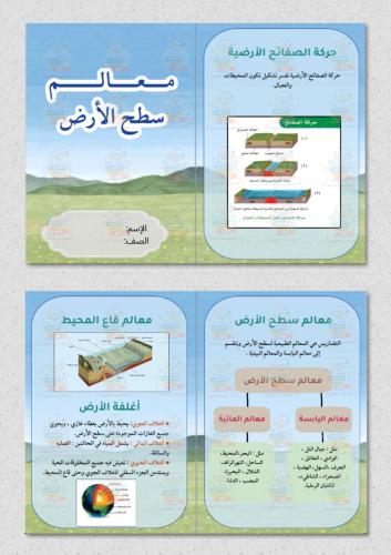 مطوية معالم سطح الأرض مادة ( العلوم ) خامس ابتدائي