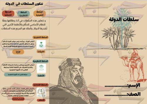 سلطات الدولة اجتماعيات ثالث متوسط