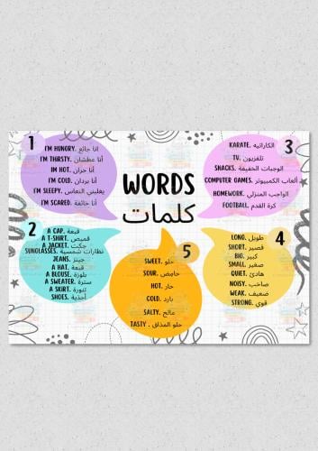 كلمات ومعناها انجليزي ثاني ابتدائي