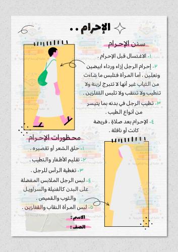 الاحرام اسلامية سادس ابتدائي