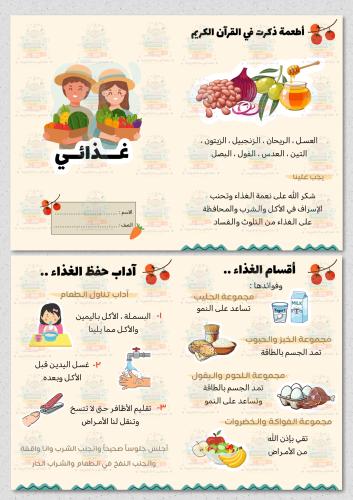 غذائي مادة حياتية ثالث ابتدائي