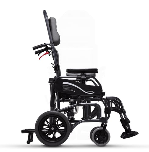 كرسي متحرك يدوي خفيف الوزن قابل للطي وقابل للإ مال...