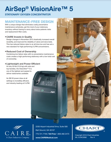 جهاز مولد اكسجين 5 لتر امريكي اير سيب AIRSEP VISIO...