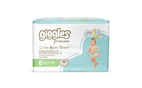 حفائض اطفال جيجلز بريميوم جامبو Giggles Premium Ju...