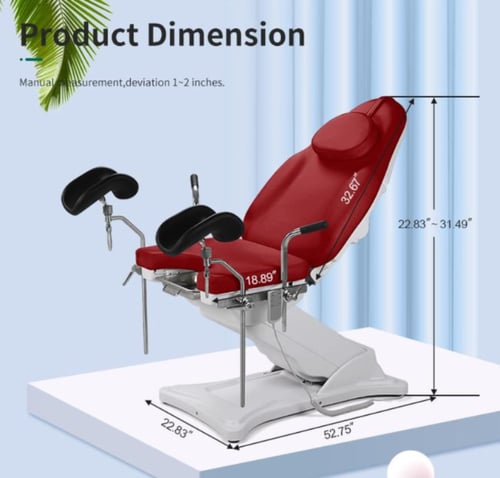 طاولة فحص نسائية كهربائية 3 محركات Dp-YF023