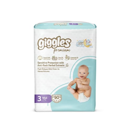حفائض اطفال جيجلز بريميوم ميجا Giggles Premium Meg...