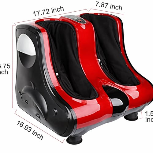 جهاز مدلك للقدم والساق بالحرارة لون احمر