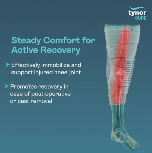جبيرة تثبيت للركبه طول 19 انش موديل TYNOR D-11