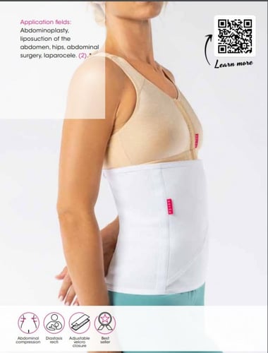 مشد البطن من ريفي بعد العمليات ايطالي لون ابيض REV