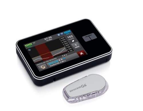 مضخة الأنسولين Tandem t:slim X2 بتقنية Basal-IQ