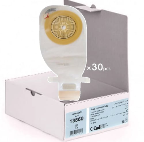 أكياس مع قاعدة كولستومي 13860 قطعة واحدة مفتوحة شف...