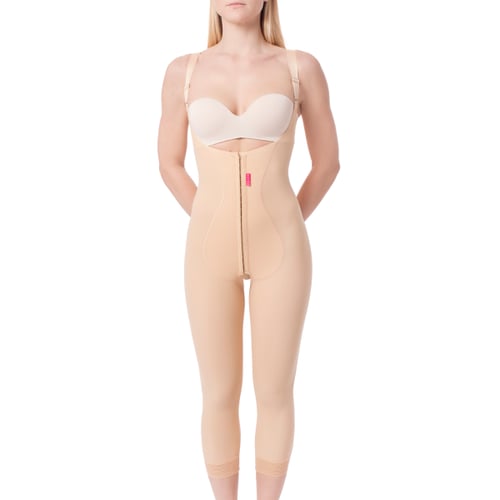 مشد تحت الركبه بعد عملية شفط الدهون لمنطقة الظهر و...