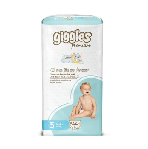 حفائض اطفال جيجلز بريميوم جامبو Giggles Premium Ju...