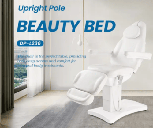 كرسي كهربائي 3محركات للجمال والجلد (أبيض) DP-L236