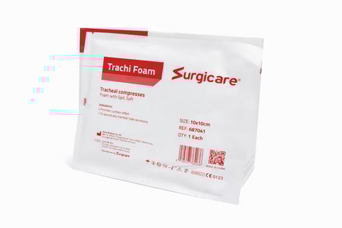 وسادة فوم لجهاز القصبة الهوائية مشقوقة مقاس 10 * 1...