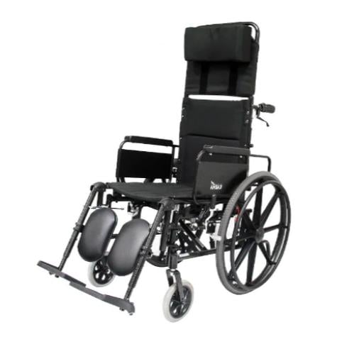 كرسي متحرك يدوي شديد الإعاقة ظهر منسدح ورافع رجل |...