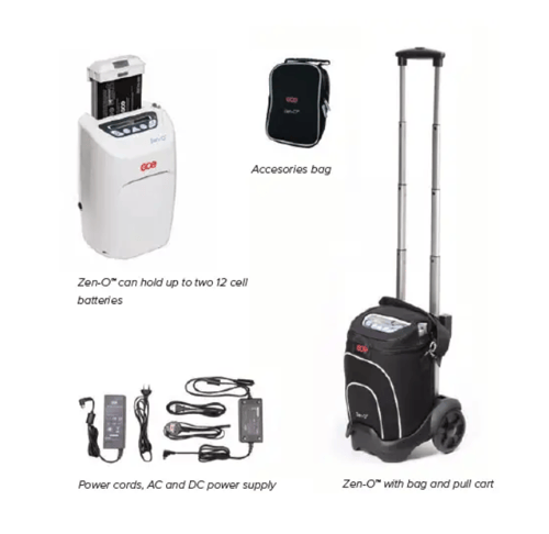 جي سي اي جهاز أكسجين 2 لتر متنقل مع بطاريتين زين -...