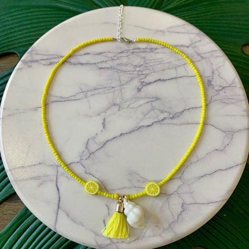 سلسال خرز اصفر