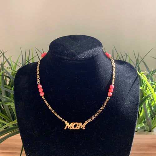 سلسلة مع ( اسم مطلي ذهب )