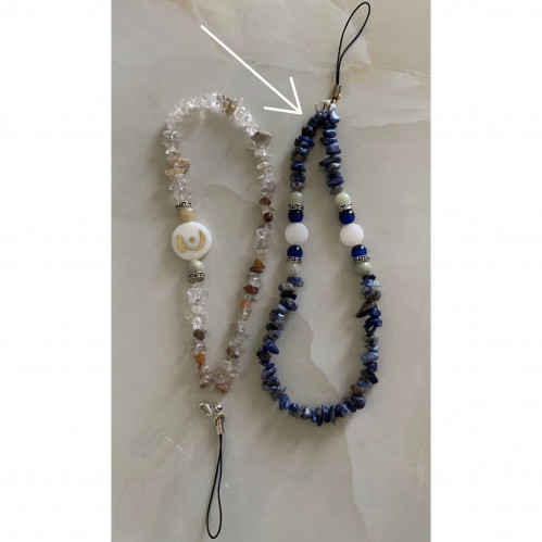 تعليقه جوال حجر ازرق