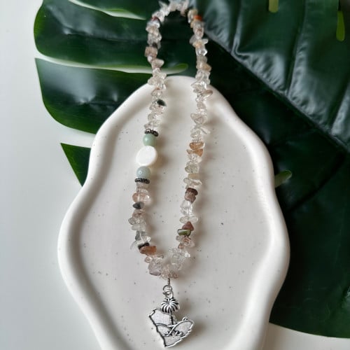 تعليقه سياره حجر بيج رمادي