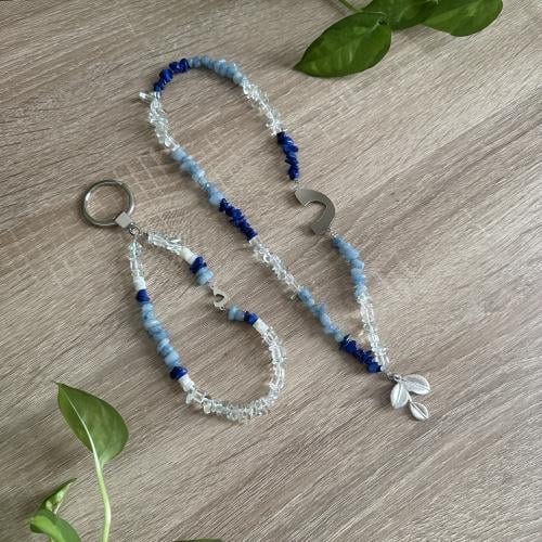 تعليقة سيارة حجر سماوي وازرق